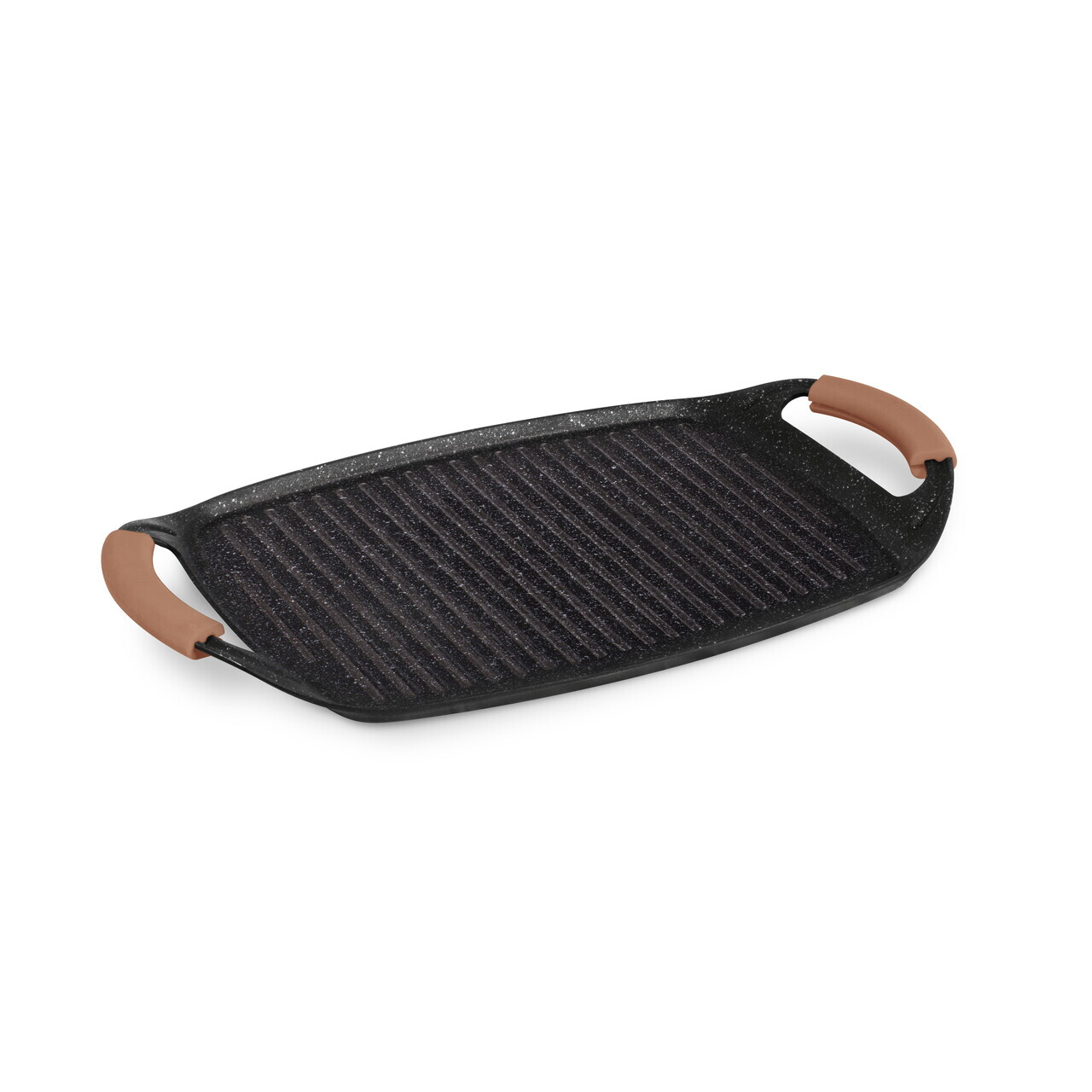 Tava grill Berlinger Haus, Rose Gold, 47x29 cm, aluminiu forjat, roz/negru - imagine 2