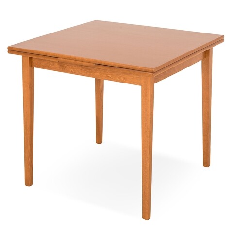 Masa dining extensibila, Shangai, 80/140 x 80 x 76.5 cm, MDF, maro