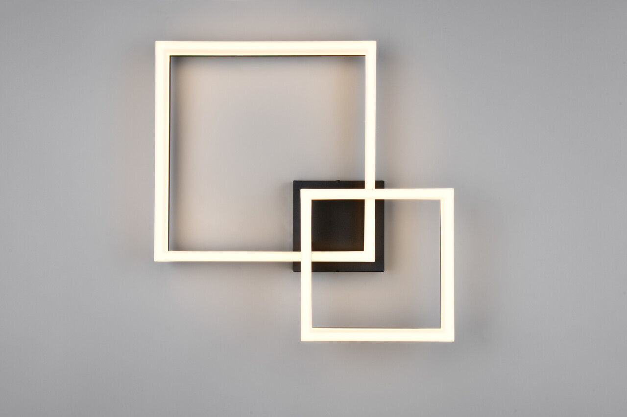 Plafoniera Camino, RL, 62x46.5x12.5 cm, 22W, 1x SMD LED, plastic, negru mat - 2 | YEO
