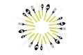 Set tacamuri 24 piese, Fashion, Excelsa, inox, verde