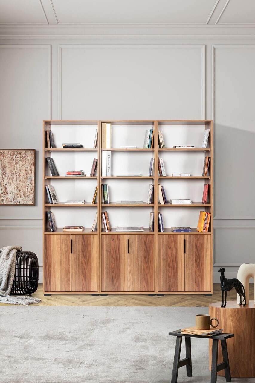 Corp biblioteca Hanah Home Evm 8303 180x187x30 cm PAL Maro