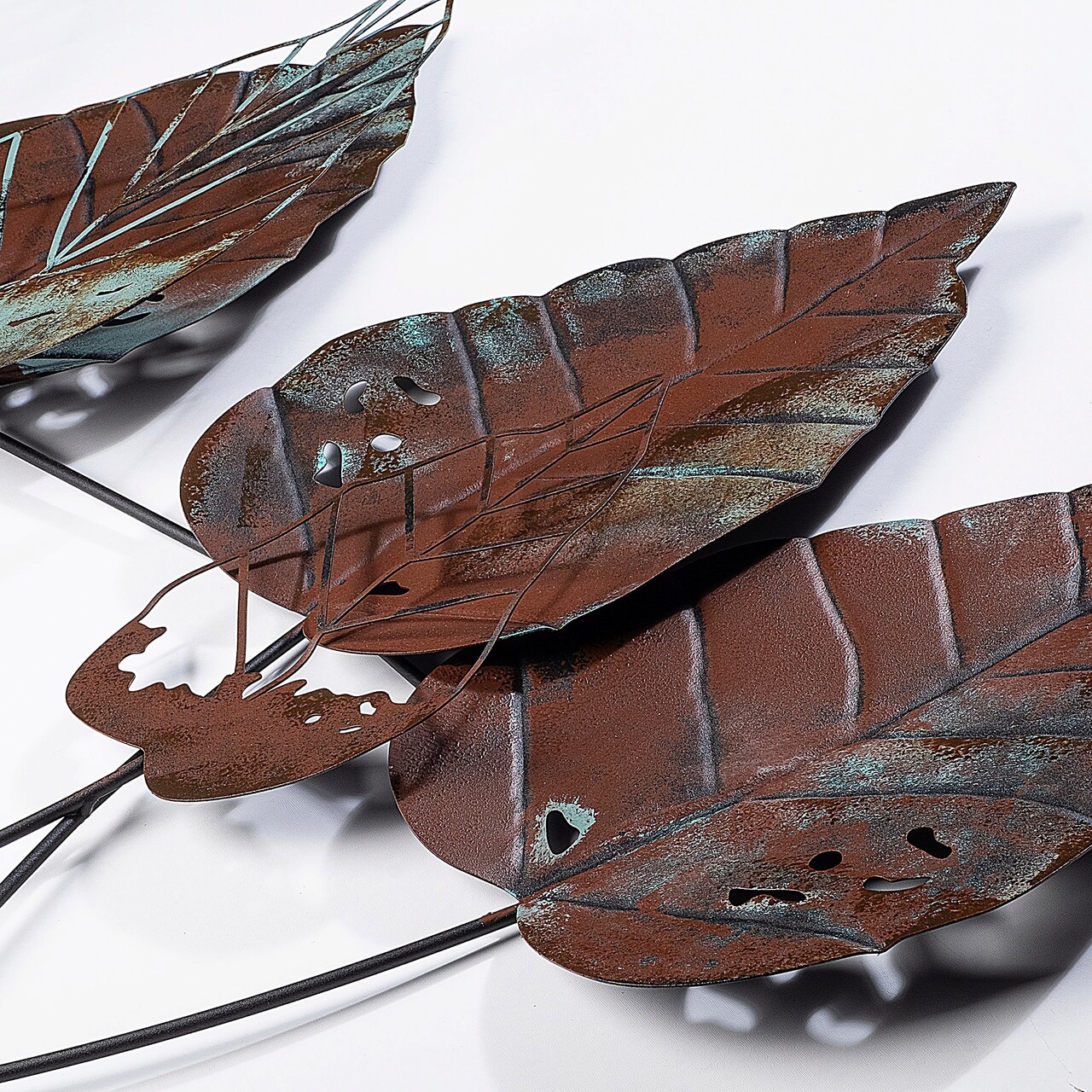 Decoratiune de perete, Casting Leaf 3, Dimensiuni: 67 x 112 cm, Multicolor - imagine 4