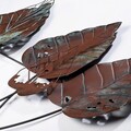 Decoratiune de perete, Casting Leaf 3, Metal, Dimensiune: 112 x 67 cm, Multicolor