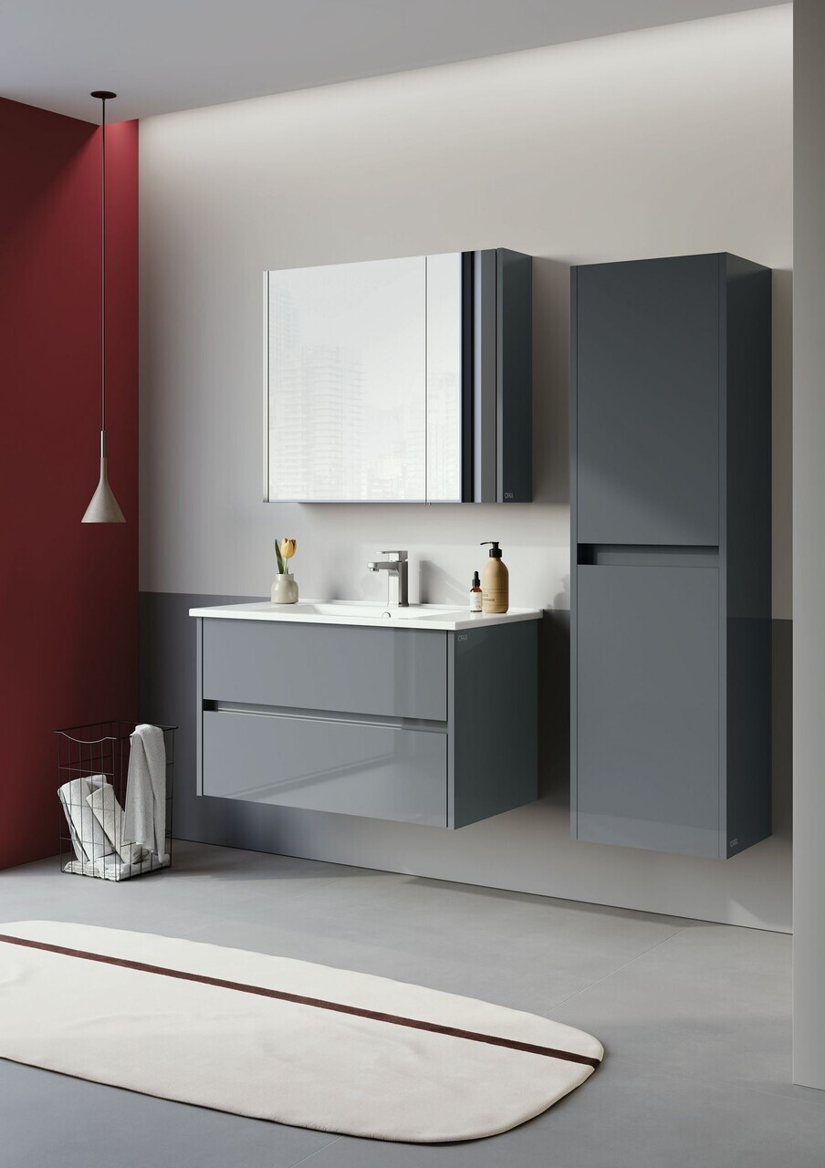 Dulap de baie, Hanah Home, Arno 40, Antracit — imaginea 3