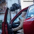 Umbrela automata reversibila cu LED, Folbrella InnovaGoods, pliabila, Ø103 x 61 cm