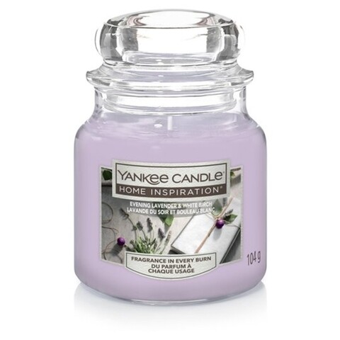 Lumanare parfumata in suport de sticla, Yankee Candle, 60 ore, 340 g, aer proaspat/lavanda/amestec oriental