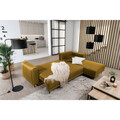 Coltar extensibil dreapta 4 locuri ELTAP, RT-45NU, Dalia, 289x190x95 cm, lemn/poliester, mustar
