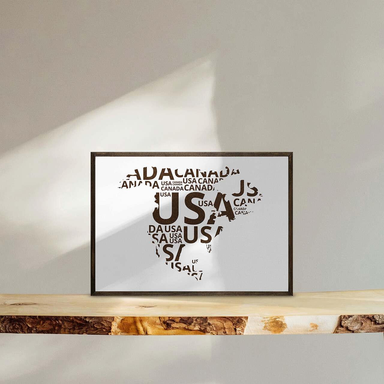 Tablou decorativ TD113 Lemn Desenat manual Natural