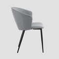 Scaun Lujo, Homla, 59x56.5x81 cm, metal/poliester, gri
