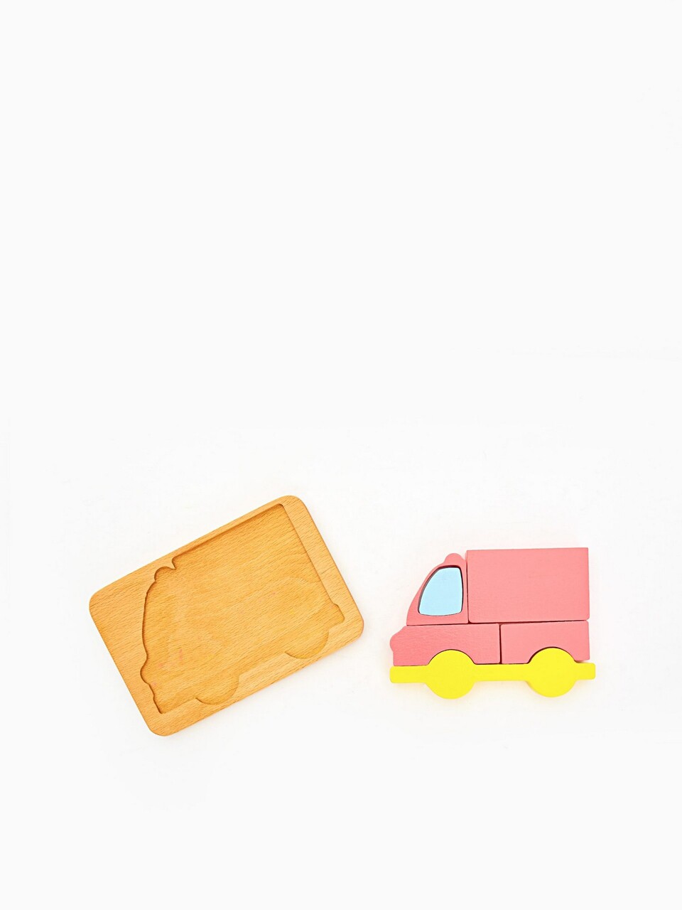 Jucarie pentru landou/carucior, Hanah Home, Ambulance, 23x16x3 cm, Roz / Galben - view 2
