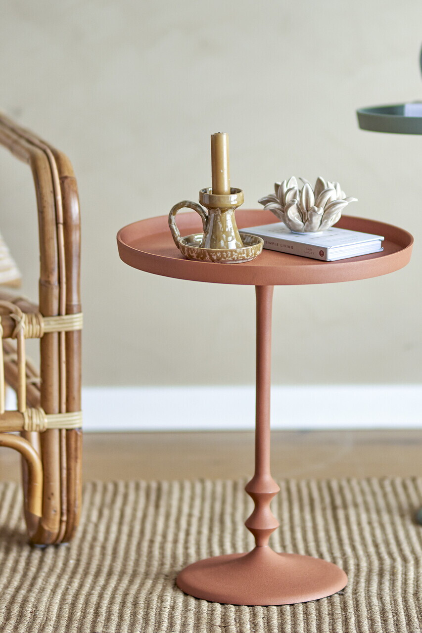 Masuta de cafea, Bloomingville, Anjou, 37x45 cm, aluminiu, portocaliu - imagine 2