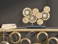 Decoratiune, Panel B, Mauro Ferretti, 50x7x42 cm, fier, auriu