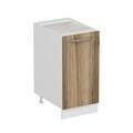 Dulap pentru bucatarie, Hanah Home, Minar, 40x87x58 cm, Alb / Dore