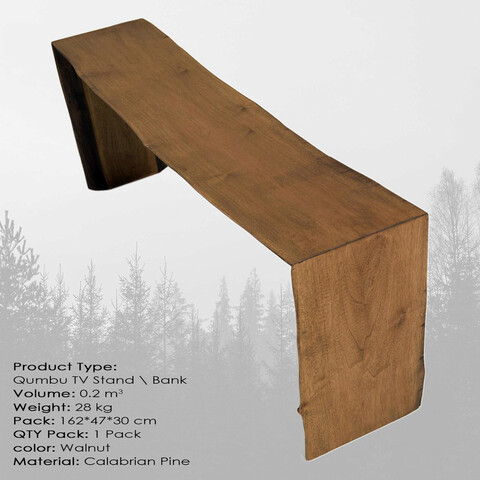 Comoda tv, massive design, qumbu large, 160x45x28 cm, nuc