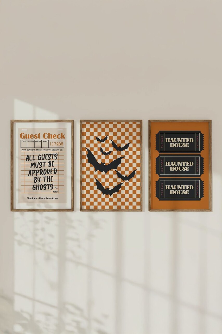 Set 3 tablouri decorative Ersy3Ham19 MDF Multicolor