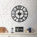 Ceas de perete, Circle XL, Metal, Dimensiune: 70 x 70 cm, Negru