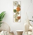 Decoratiune de perete Leaf, Mauro Ferretti, 31.5 x 90 cm, fier, multicolor