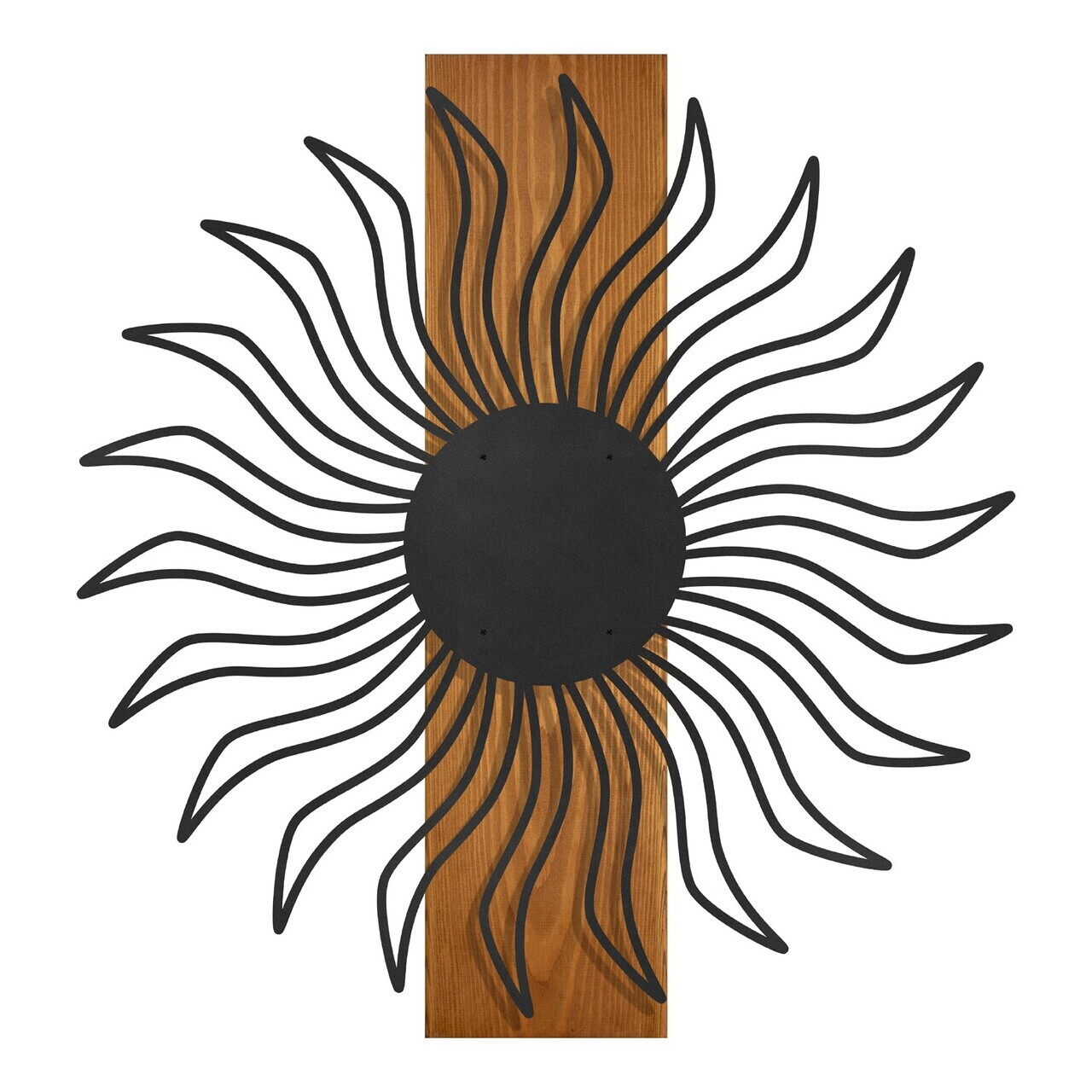 Decoratiune de perete, Solis, Cadru: Lemn (Grosime: 2 cm), Nuc negru — imaginea 7