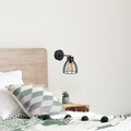 Aplica de perete, Kemah - N-1238, Alby, 15 x 24 cm, 1 x E27, 40W, negru