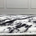 Covor, Safari, 150x230 cm, Poliester, Alb/Negru