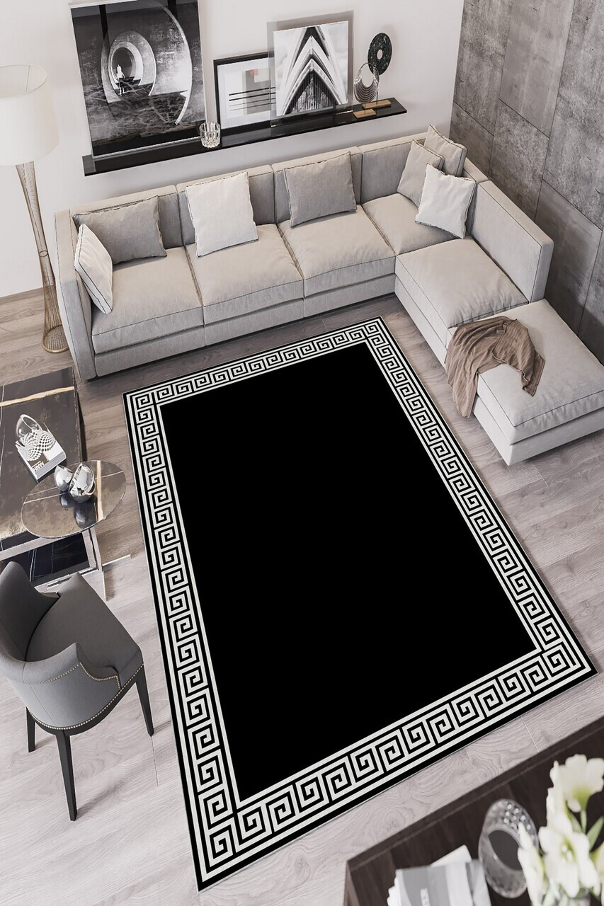 Covor W895 100x150 cm Poliester Negru