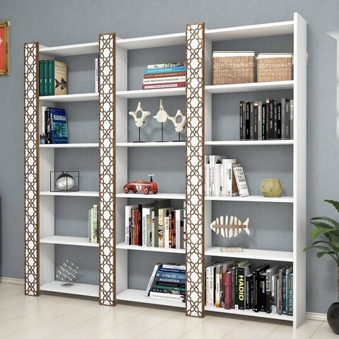 Corp biblioteca, hommy craft, city 3, 184.6x170x24.2 cm, alb