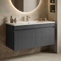 Dulap de baie cu chiuvetă, Hanah Home, Tivoli 100, Antracit mat