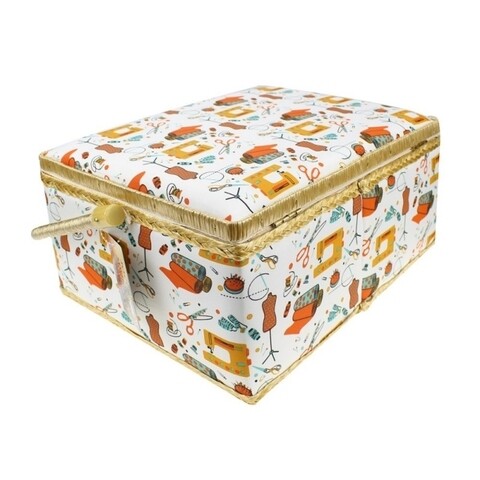Cutie pentru accesorii de cusut Jocca, 32x24x16 cm, multicolor