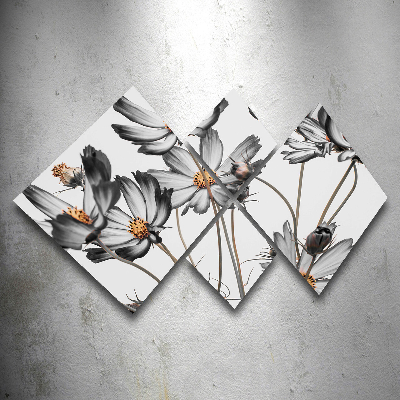 Set 4 tablouri decorative, 4MDF1524028472, MDF, Imprimat UV, Multicolor - 1 | YEO