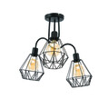 Lustra ELTAP, Bendinni, 51x51x50 cm, 3xE27, 15W, otel, negru