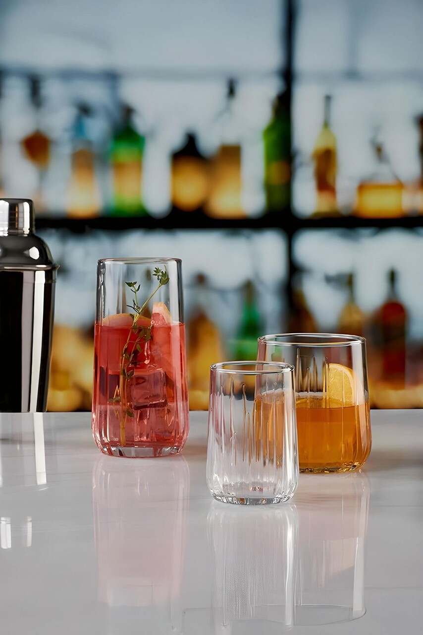 Set de sticlă (18 bucăți), L'essentiel Maison, 896PBH1135, Dimensiune medie a paharului: 315 ml (6 bucăți), Transparent - view 2