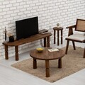 Comoda TV, Neostill, Ida, 140x40x35 cm, Lemn masiv, Maro