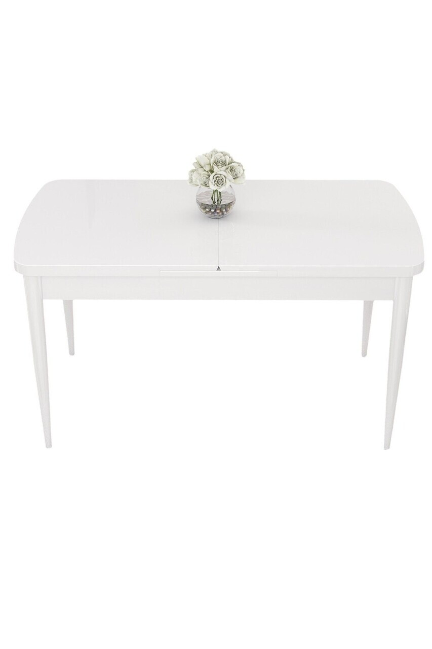 Masa extensibila, Hanah Home, Eva, 80x78x132 cm, Alb — imaginea 2