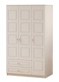 Dulap pentru haine, Rabi, Rb-002, 105x180x52 cm, Alb mat