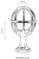 Lampa de exterior, Avonni, 685AVN1130, Plastic ABS, Alb/Negru