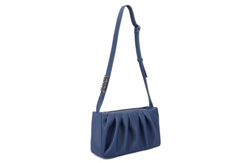 Geanta juicy couture 139, 27x10x15 cm, piele ecologica, albastru inchis