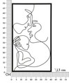 Decoratiune de perete Family, Mauro Ferretti, 40x70 cm, fier, negru