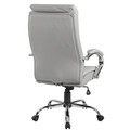 Scaun de birou Beta, Pakoworld, 65x70.5x111 cm, piele ecologica, gri