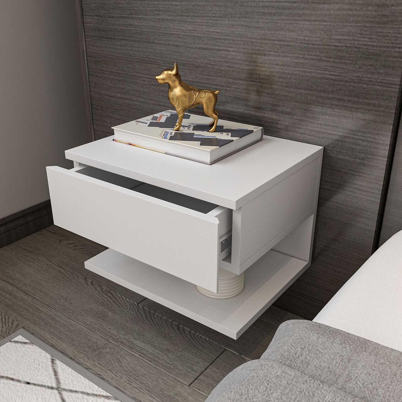Noptiera, Zena Home, Vivid, Alb - 3 | YEO