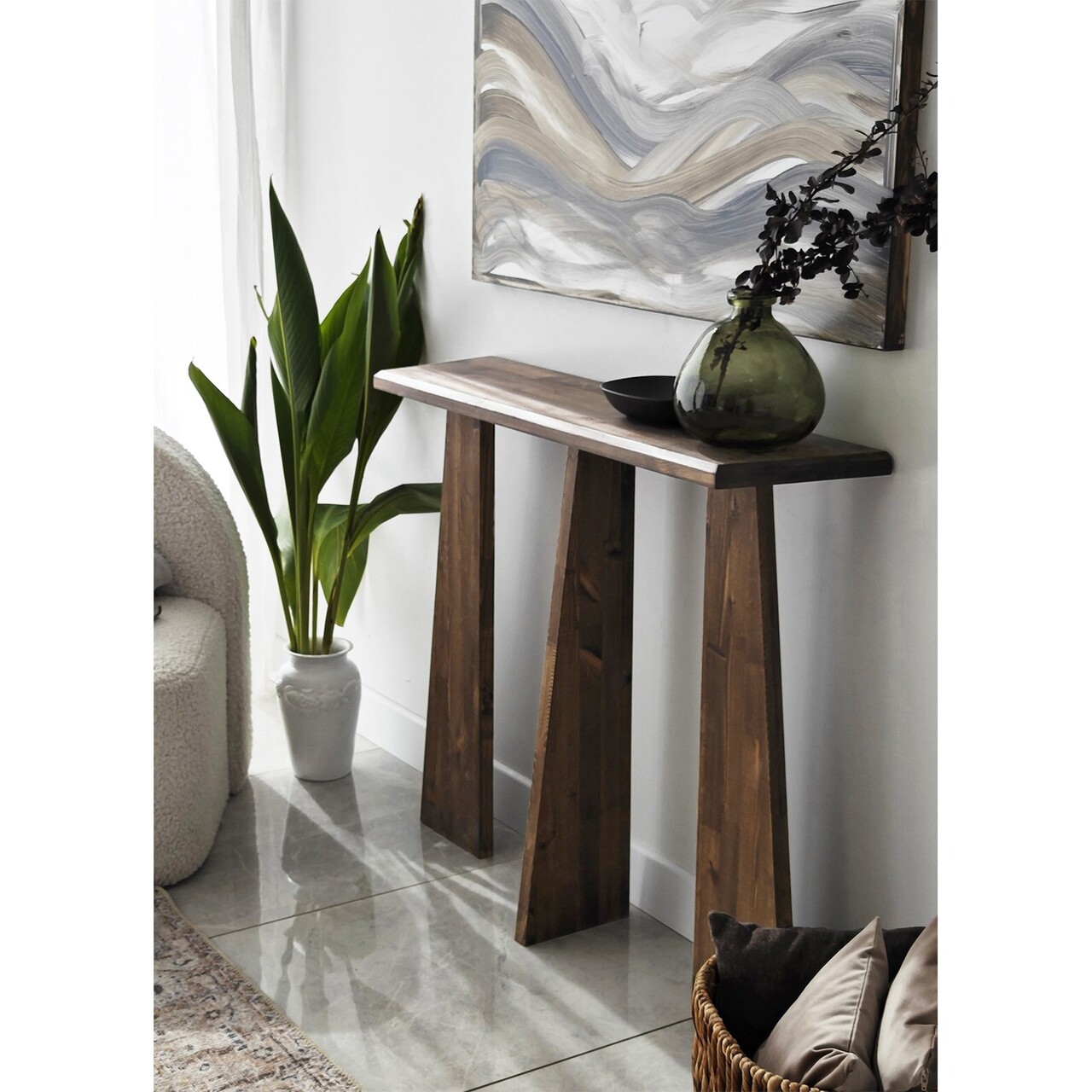 Dulap, Neostill, Cleopatra, 100x83x28 cm, Lemn masiv, Maro - 2 | YEO