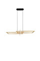 Lustra Salinas, TRIO, 110x40x150 cm, 34W, 1x SMD, metal, bronz mat/negru