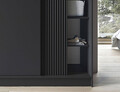 Dulap pentru haine ELTAP, Prescco III, 180x60x220 cm, MDF/ABS, negru