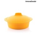 Vas de gatit cu abur multifunctional din silicon cu retete Silicotte, InnovaGoods, 21.5x19.5x11 cm
