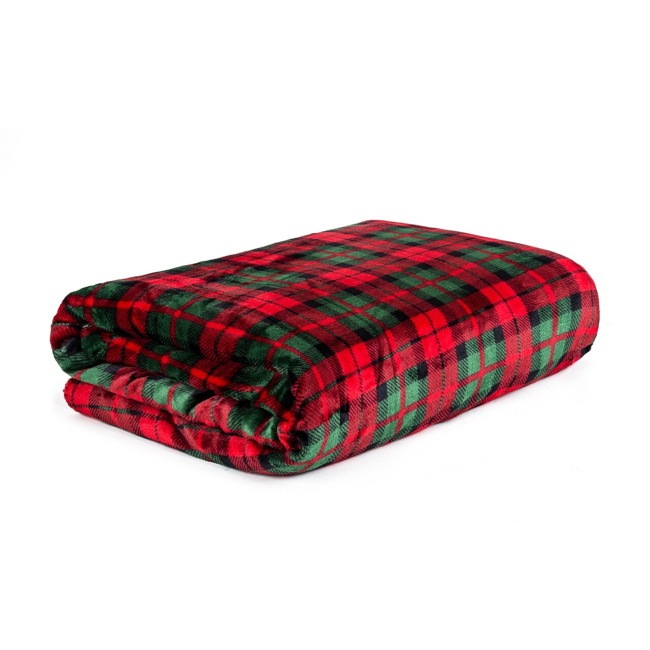 Patura Tartan, Homla, 150x200 cm, poliester, rosu/verde - 1 | YEO