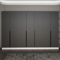 Cuier de perete, Minerva, Noah, 315x210x35 cm, PAL, Antracit