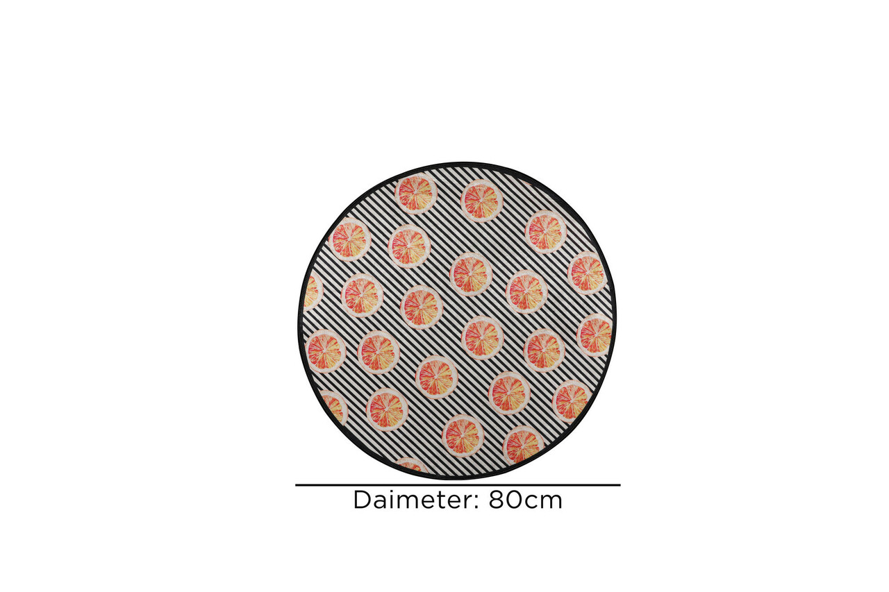 Covoras de baie, L'essentiel Maison, Tranche Circle Djt 80, Multicolor - view 6
