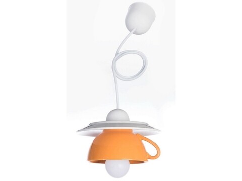 Pendul afternoon tea, deco republic, e27, 1x60w, ceramica, portocaliu