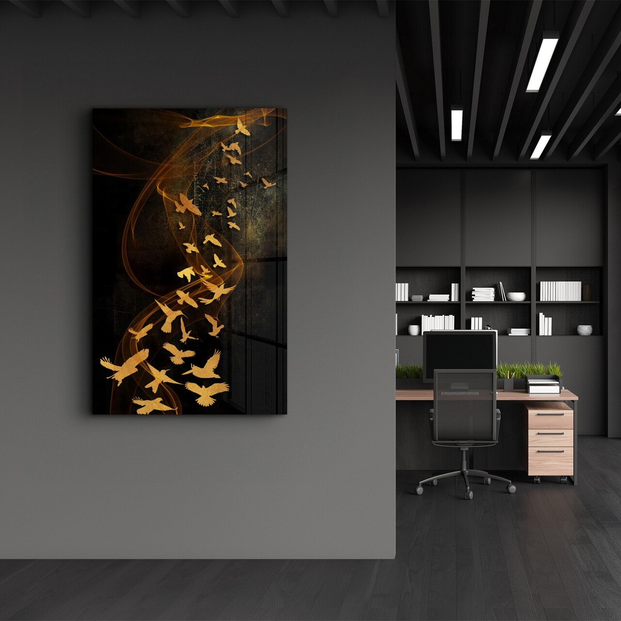 Tablou decorativ, CAM-1094, Dimensiune: 35 x 55 cm, Multicolor