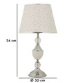 Lampa de masa Kody, Mauro Ferretti, 1 x E27, 40W, 30x54 cm, fier, argintiu/alb