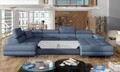 Coltar extensibil stanga 6 locuri ELTAP, Rod-25, Rodrigo, 345x202x90 cm, lemn/poliester, albastru